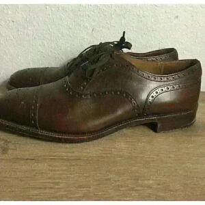 Church's Custom Grade DIplomat Brown Leather Wingtip Oxford Shoes Mens Sz 9E US